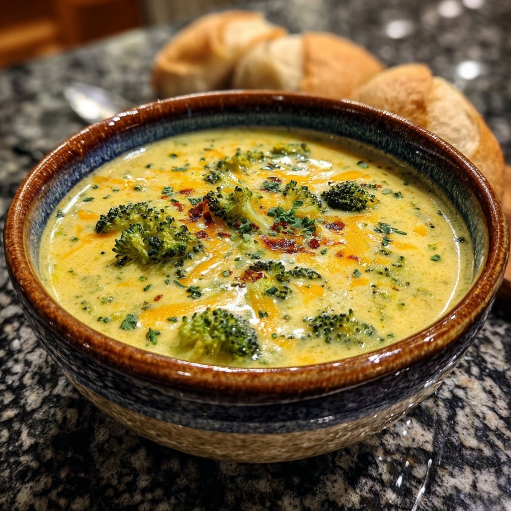 Spring Broccoli Cheddar Soup