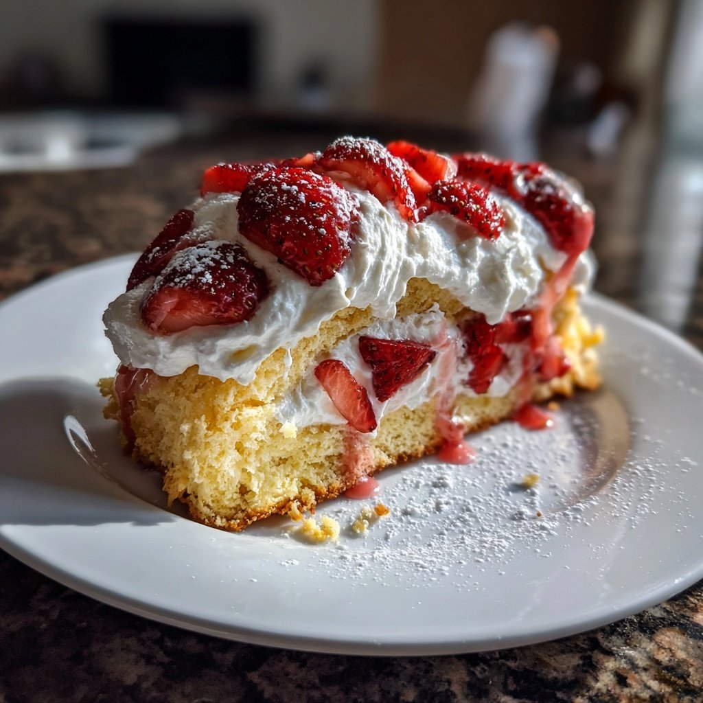 Classic Strawberry Shortcake Roll