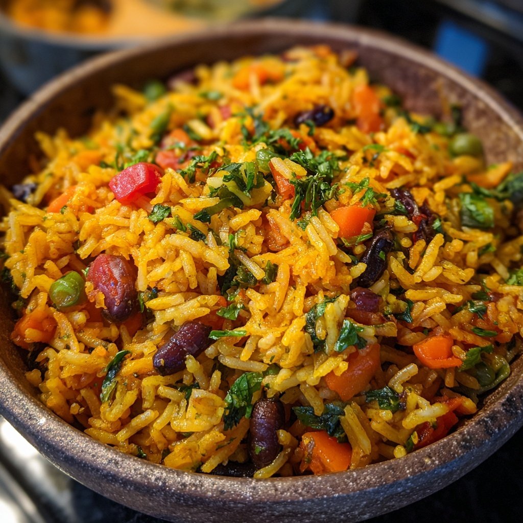 Jamaican Spiced Vegetable Rice