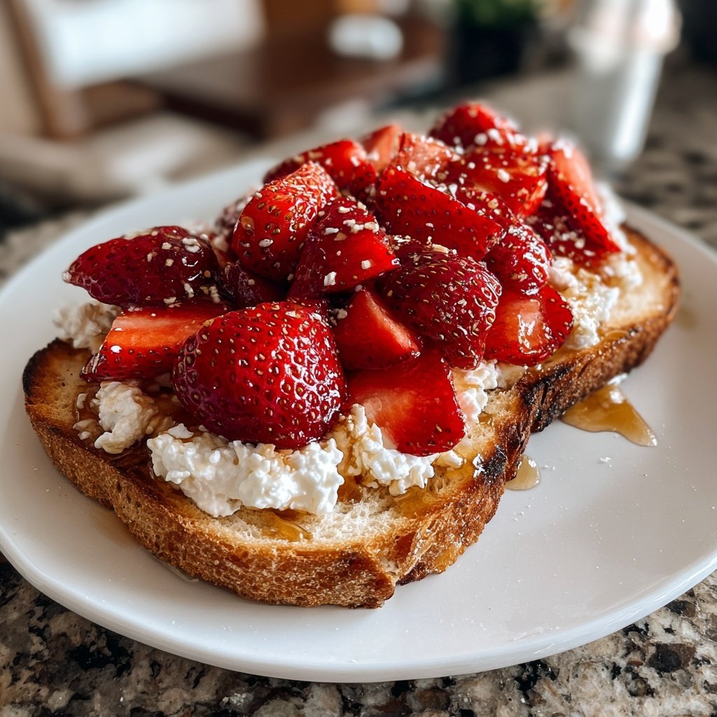 Strawberry Ricotta Toast