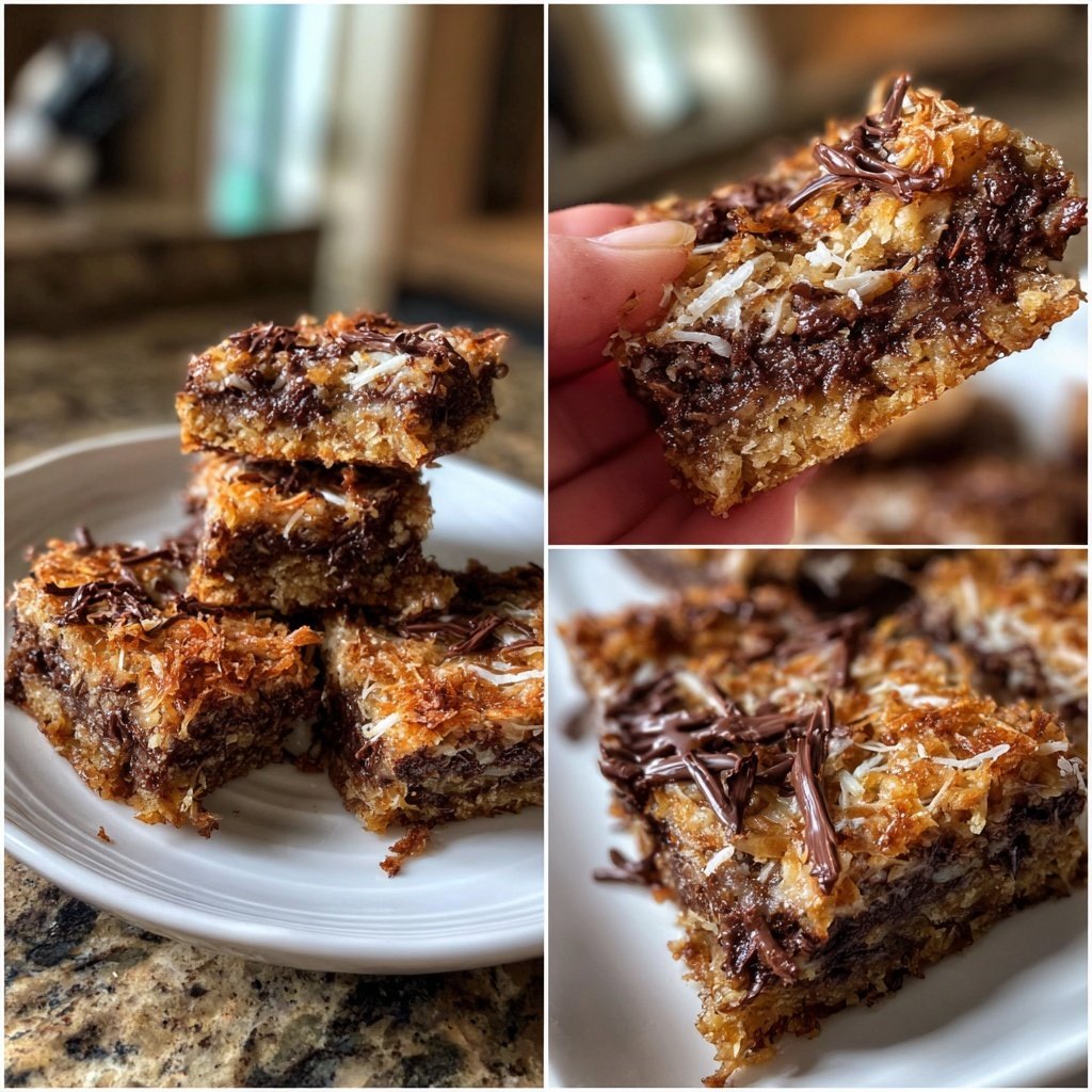 Chocolate Coconut Date Squares