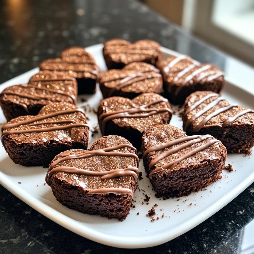 Valentines Treats Mini Brownie Hearts