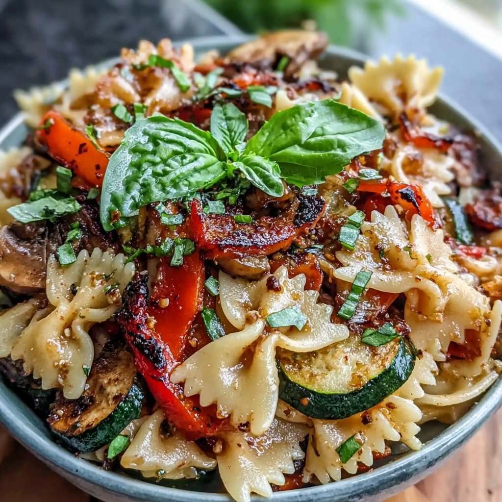 Bow Tie Pasta With Roasted Vegetables