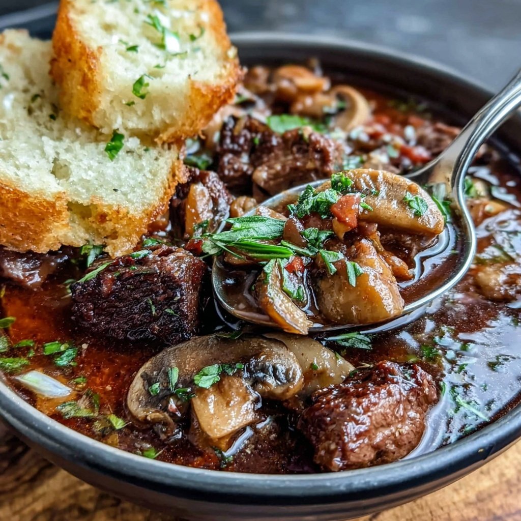 Cozy Beef And Mushroom Stew