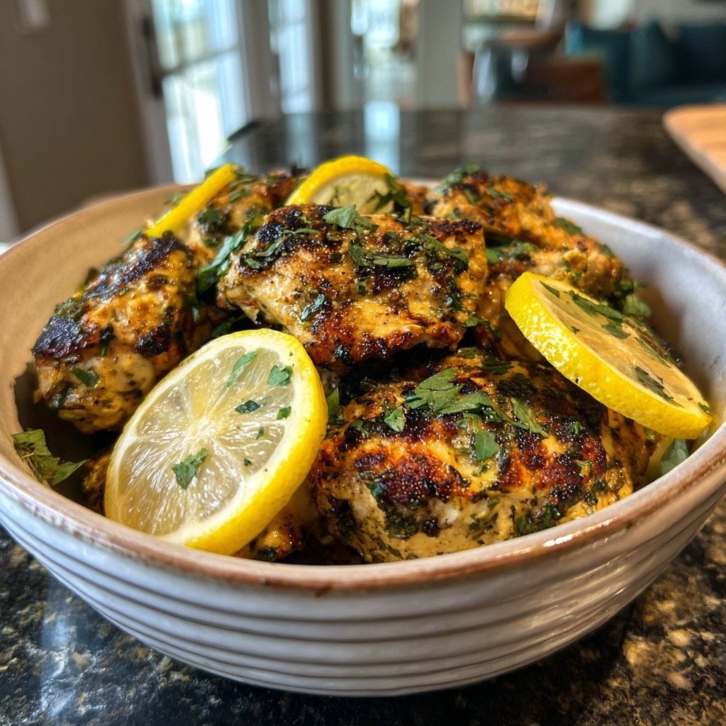 Grilled Lemon Herb Chicken Bowl
