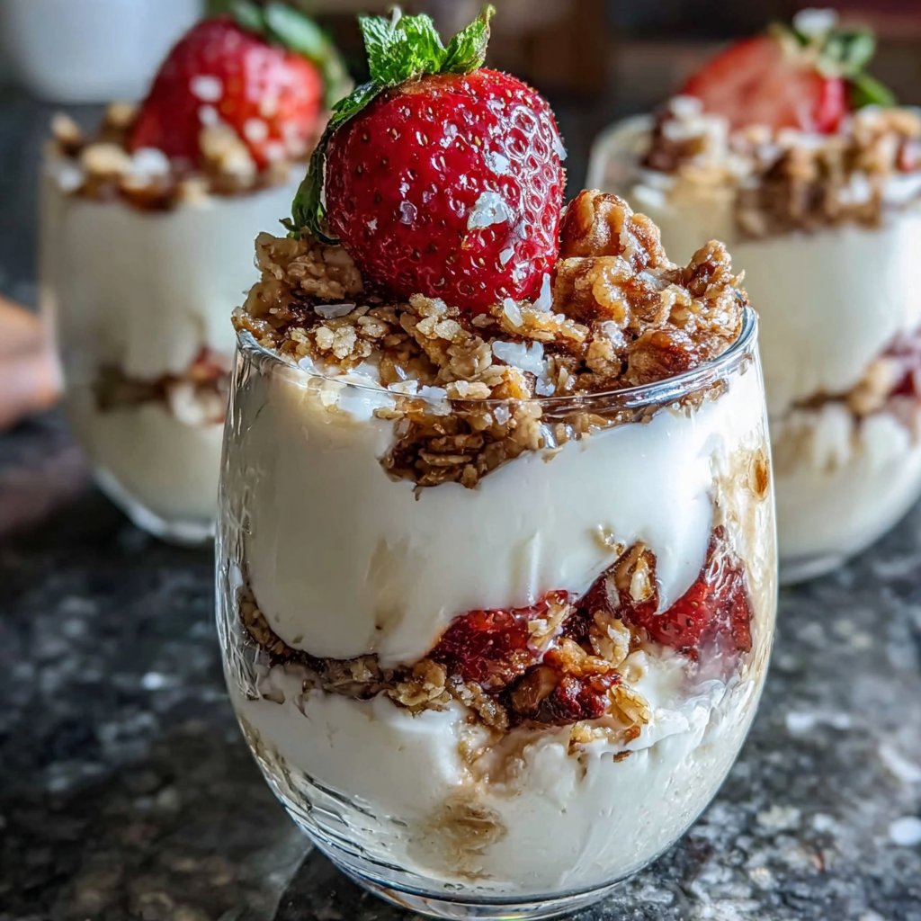 Fresh Strawberry Yogurt Parfait