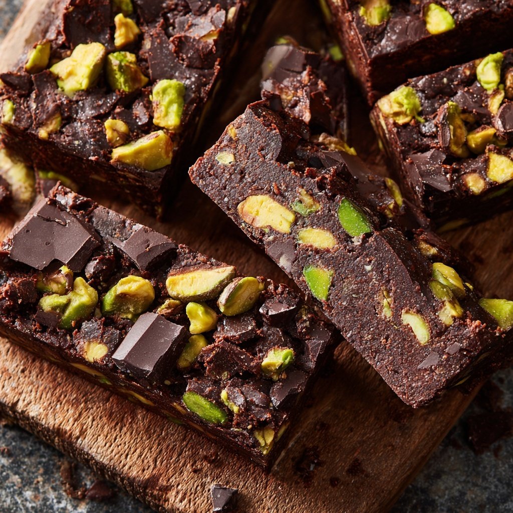 Chocolate Pistachio Snack Bars