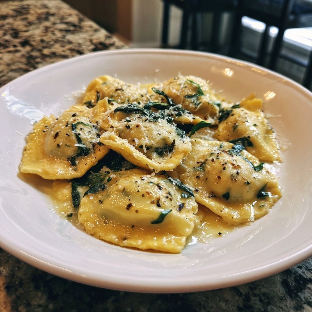 Creamy Tuscan Ravioli